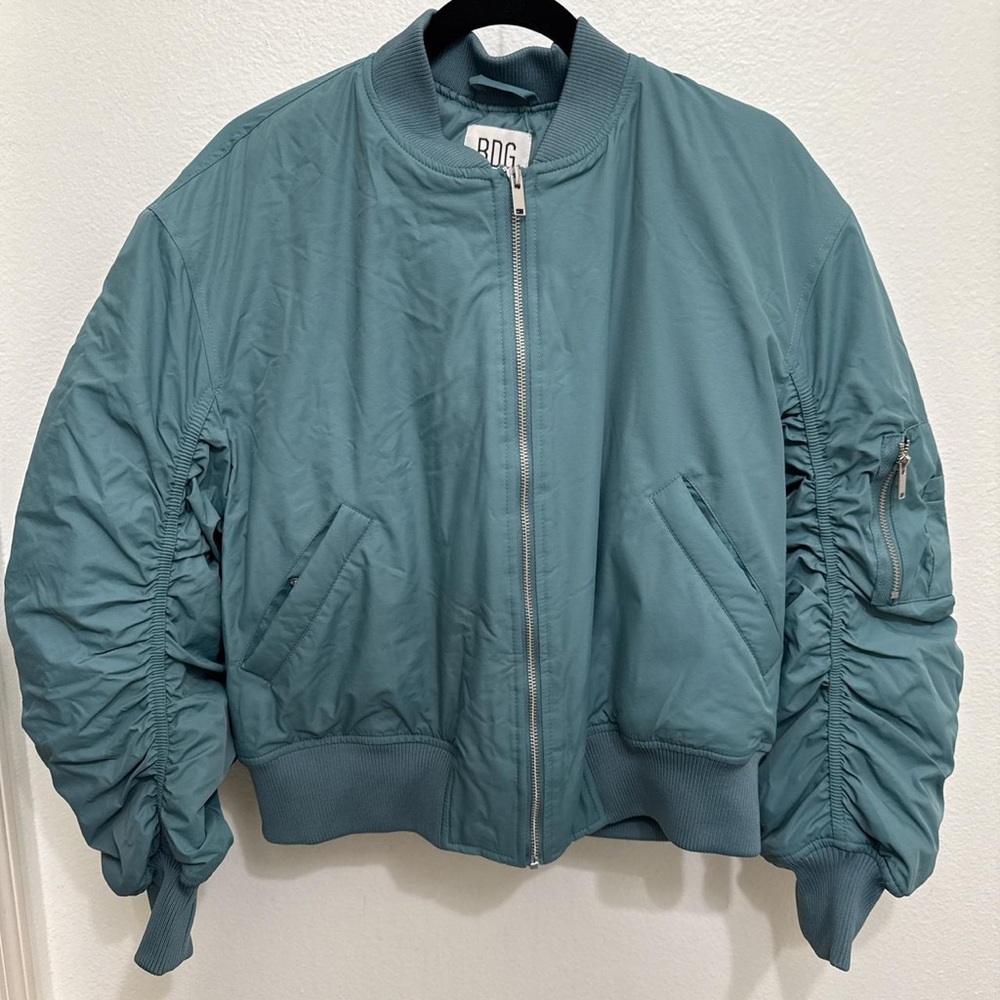 BDG Charlie Barrel Sleeve Bomber Jacket - Picture 2 of 6